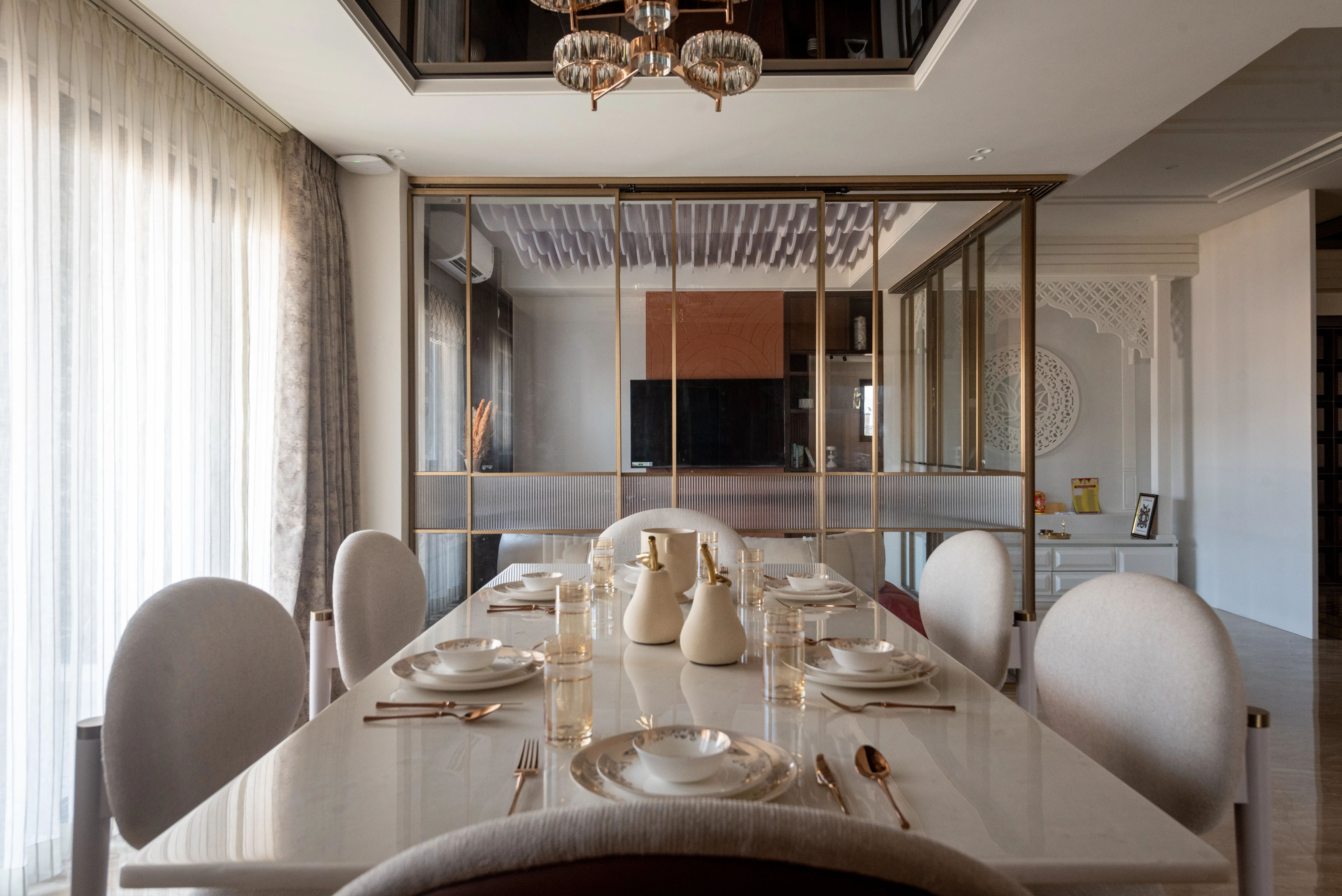 Modern luxury interior design for an Indian apartment
