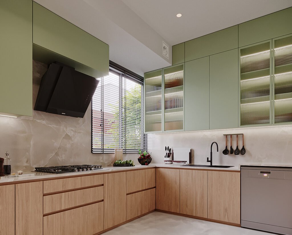 Interior Designer in Guwahati: The Complete Guide to Designing Beautiful Homes & Commercial Spaces 8 Contemporary modular kitchen with island counter and custom cabinetry